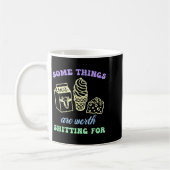 Some Things Are Worth Ting For Funny Apparel  コーヒーマグカップ (左)