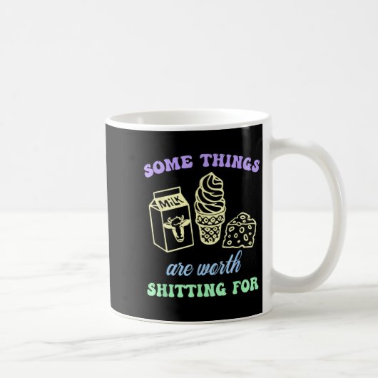 Some Things Are Worth Ting For Funny Apparel  コーヒーマグカップ (右)