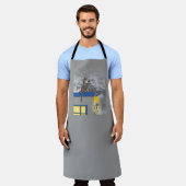 Somebird – 猫 エプロン (着用した状態)