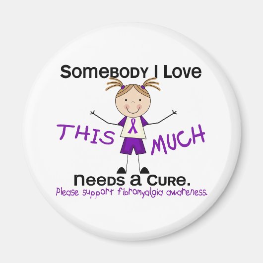 Somebody I Love -線維筋痛(Girl) マグネット (正面)