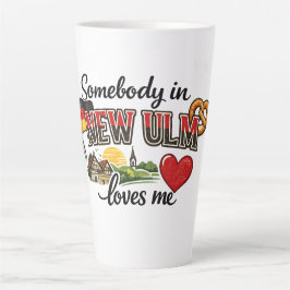 Somebody in New Ulm Loves Me | German Heritage Mug カフェラテマグ