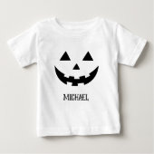 Somebody's Feral Child Cute名前をカスタムするハロウィーン ベビーTシャツ (正面)