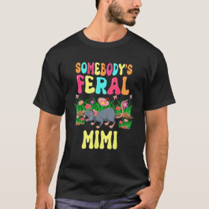 Somebody's Feral Mimiかわいいラットボウタイフラワーアニ Tシャツ