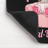 Somebody's Feral Valentine Cute Raccoon Xoxo Valen マウスパッド (コーナー)