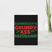 Somebody's Mpy Husband Christmas Shirt _ Funny Xma カード (正面)