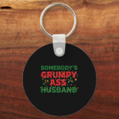 Somebody's Mpy Husband Christmas Shirt _ Funny Xma キーホルダー (正面)