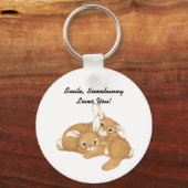 Somebunnyはあなたを愛している キーホルダー (正面)