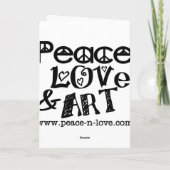 Somebunnyは猫のイースターカード愛します シーズンカード (裏面)