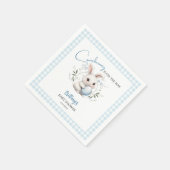 SomebunnyはBoy Easter Baby Showerの途中にある スタンダードカクテルナプキン (角)