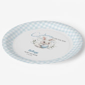 SomebunnyはBoy Easter Baby Showerの途中にある ペーパープレート (アングル)