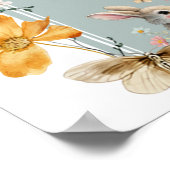 SomeBunnyイースターワイルドフラワーベビーシャワーへようこそ ポスター (角)