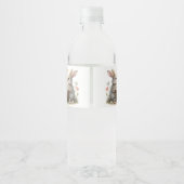 SomeBunnyイースターワイルドフラワーベビーシャワー ペットボトルラベル (裏面)