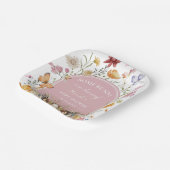 SomeBunnyイースターワイルドフラワーベビーシャワー ペーパープレート (傾斜あり)