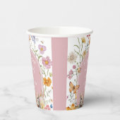 SomeBunnyイースターワイルドフラワーベビーシャワー 紙コップ (左)