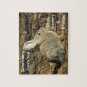 Somebunny愛するバニーの写真動物 ジグソーパズル (縦)