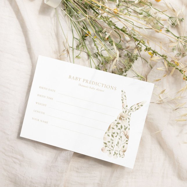 Somebunny春フローラベビーシャワー推測ゲーム (クリエイターアップロード済み)