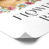 Somebunny赤ちゃんシャワー花バーポスター ポスター (角)