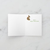 Somebunny Anniversary Wishes, Cute Rabbit，バニー カード (内部)