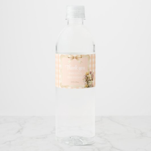 Somebunny is Turning One Food & Beverage Label Set ペットボトルラベル (正面)