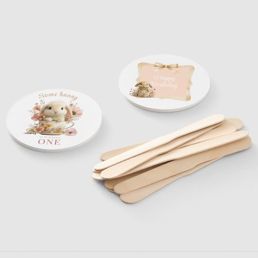 Somebunny is Turning One Handheld Party Fans ハンドファン (組立なし)