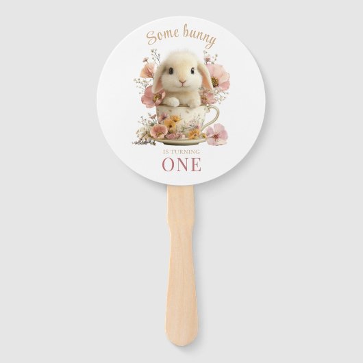 Somebunny is Turning One Handheld Party Fans ハンドファン (正面)