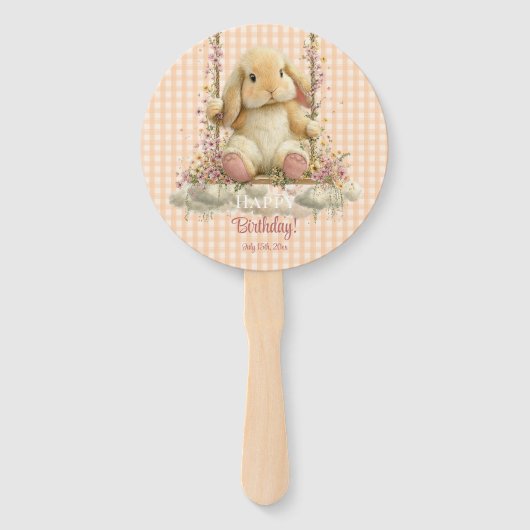 Somebunny is Turning One Handheld Party Fans ハンドファン (裏面)