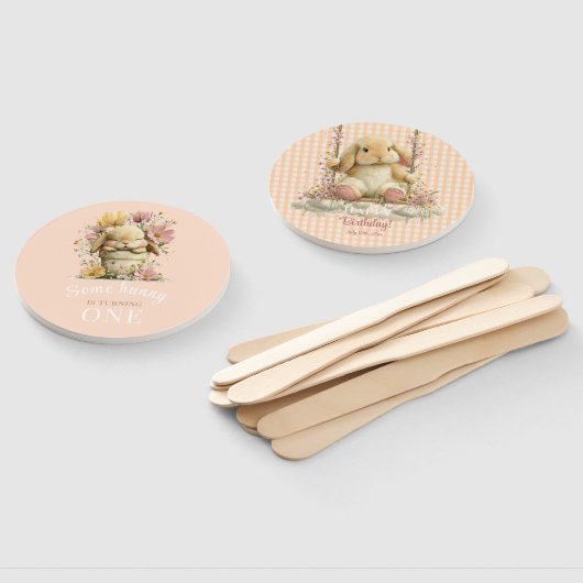 Somebunny is Turning One Handheld Party Fans ハンドファン (組立なし)