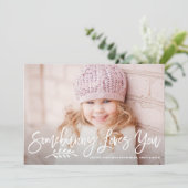 Somebunny Love You Hand Scriptフォトハッピーイースター シーズンカード (スタンド正面)