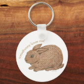 Somebunny Loves Meキーチェーン キーホルダー (正面)