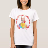 「SomeBunny Loves You」イースターTシャツ Tシャツ (正面)