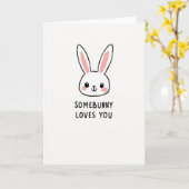 Somebunny Loves You Art Card カード (黄色い花)