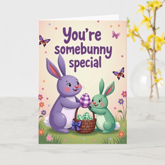 Somebunny Special Springtime Card カード (黄色い花)