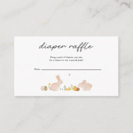 Somebunny Spring Easter Baby Shower エンクロージャーカード