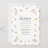 Somebunny Spring Easter Baby Shower 招待状 (正面)