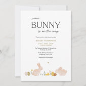 Somebunny Spring Easter Baby Shower 招待状 (正面)
