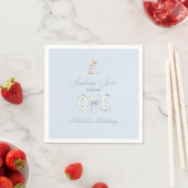 Somebunny Sweet 1st Birthday Spring Floral Invitat スタンダードカクテルナプキン (インサイチュ)