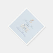 Somebunny Sweet 1st Birthday Spring Floral Invitat スタンダードカクテルナプキン (角)