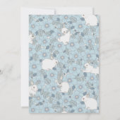 Somebunny Sweet 1st Birthday Spring Floral Invitat 招待状 (裏面)