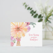 Somebunny Thank Youポストカード – 誕生日または復活祭 ポストカード (スタンド正面)