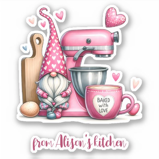 Someone 焼いた's Kitchenの愛情を込めて シール (正面)