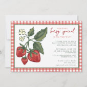 Someone Berry Special Baby Shower Invitation 招待状 (正面)