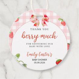 Someone Berry Sweet Baby Shower Invitation フェイバータグ