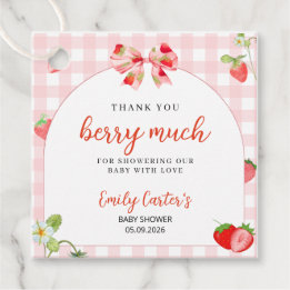 Someone Berry Sweet Baby Shower Invitation フェイバータグ
