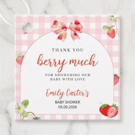 Someone Berry Sweet Baby Shower Invitation フェイバータグ