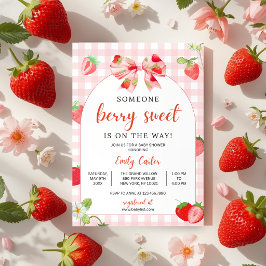 Someone Berry Sweet Baby Shower Invitation 招待状