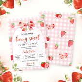 Someone Berry Sweet Baby Shower Invitation 招待状