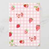 Someone Berry Sweet Baby Shower | Name Baby Animal 招待状 (裏面)