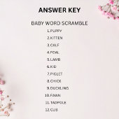 Someone Berry Sweet Baby Shower | Name Baby Animal 招待状