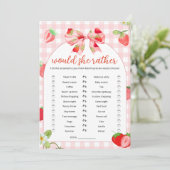 Someone Berry Sweet Baby Shower | Would She Rather 招待状 (スタンド正面)