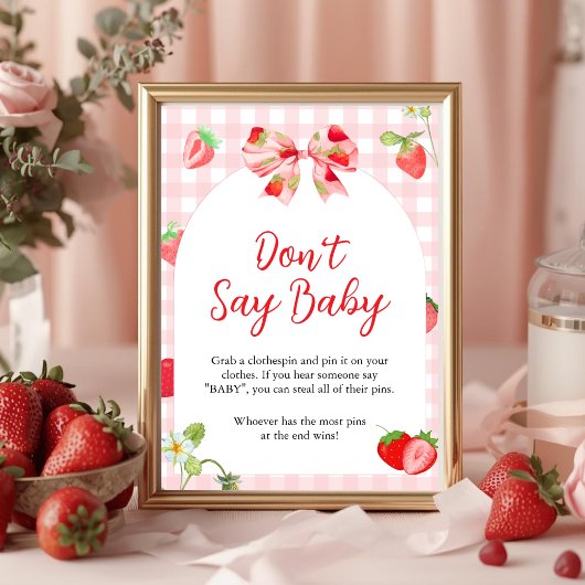Someone Berry Sweet | Don't Say Baby テーブルサイン ポスター